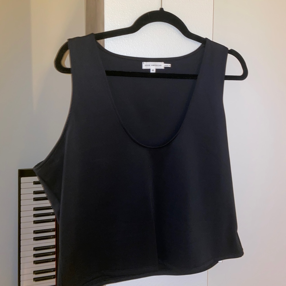 Good American Black Tank